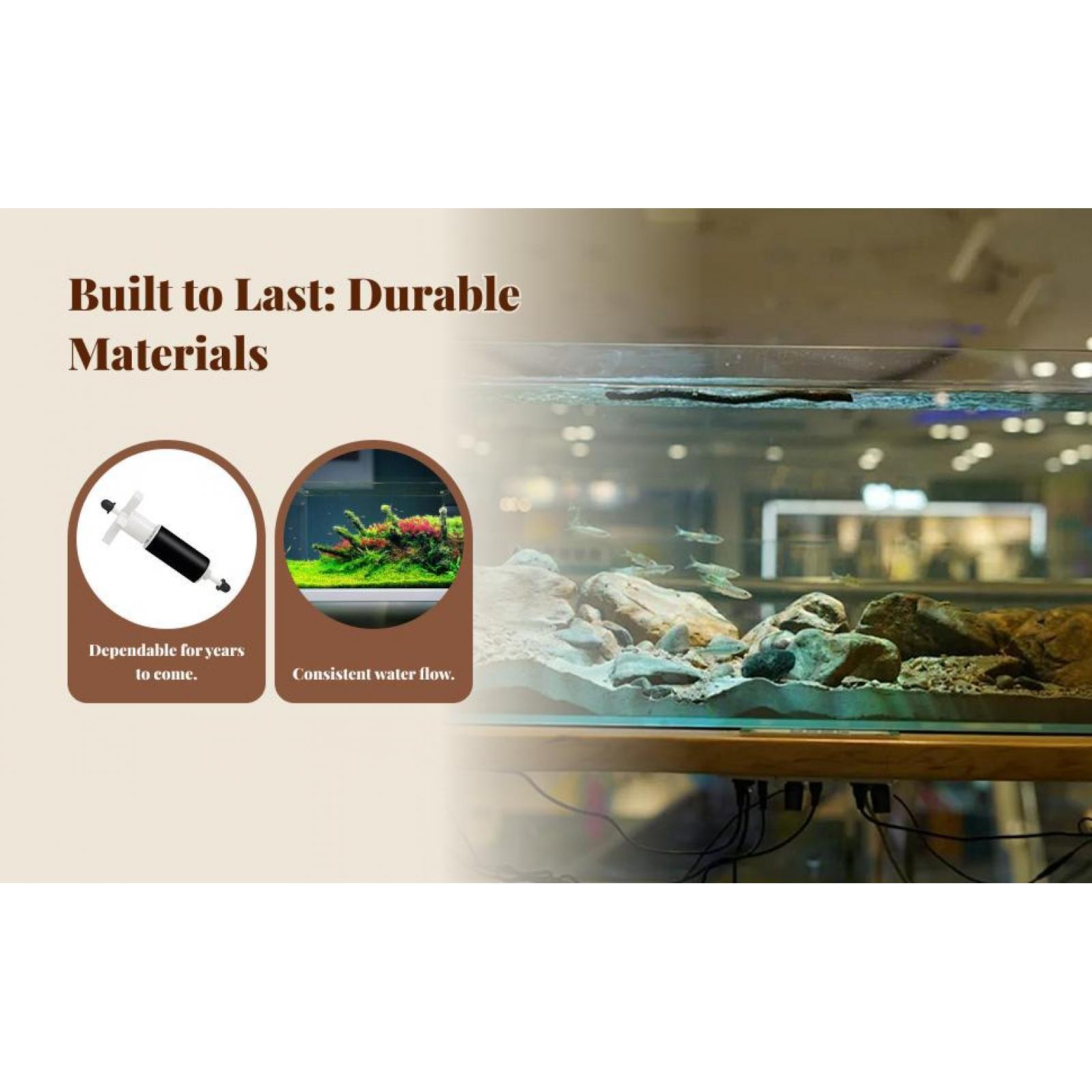 Fish Tank Filter Pump - مروحة بديلة لمضخة البرك لمرشحات أحواض