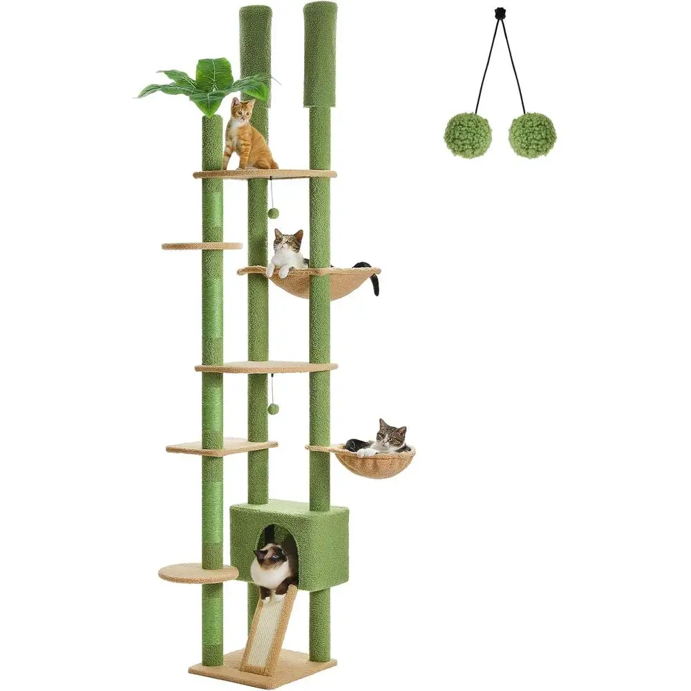 Cat Scratching Post - برج قطط طويل قابل للتعديل مع