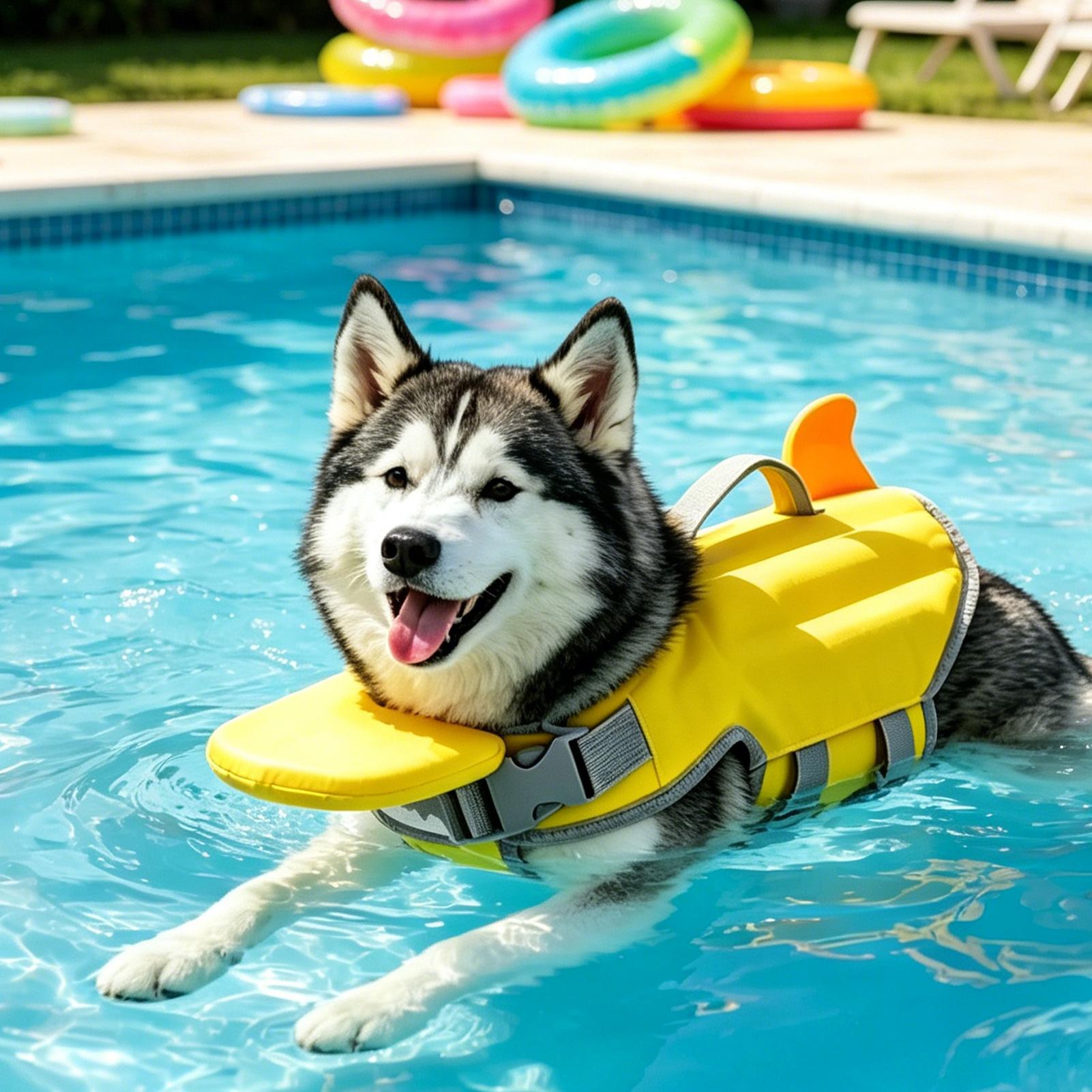 Dog Life Jacket - سترة نجاة للكلاب عالية الطفو مع