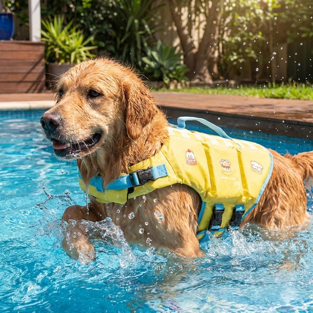 Dog Life Jacket - سترة نجاة للكلاب مقاومة للماء قابلة