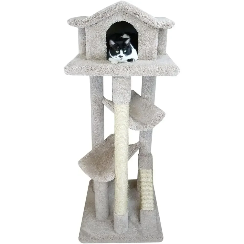 شجرة قطط كبيرة متعددة المستويا - مراجعة Cat Scratching Post وسعره