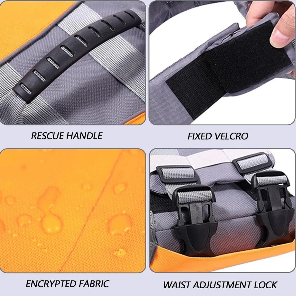 سترة سباحة قابلة للتعديل للحيو - مراجعة Dog Life Jacket وسعره