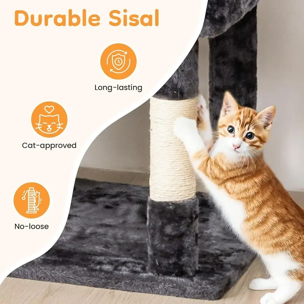 برج قطط طويل بارتفاع 74 بوصة م - مراجعة Cat Scratching Post وسعره