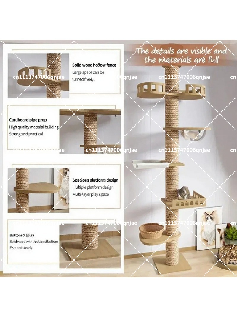 برج تسلق خشبي داخلي متعدد المس - مراجعة Cat Scratching Post وسعره