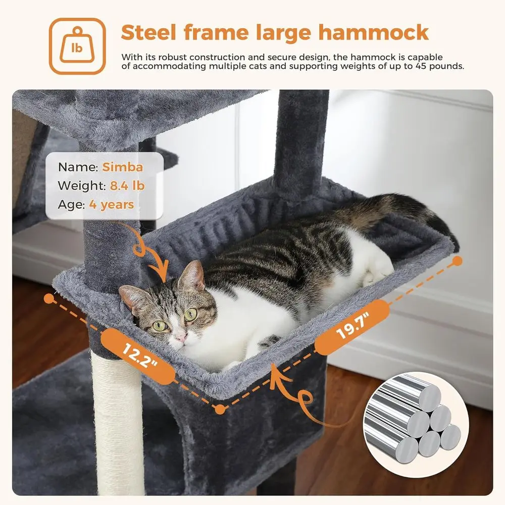 شجرة قطط عالية 70 بوصة مع 2 بي - مراجعة Cat Scratching Post وسعره