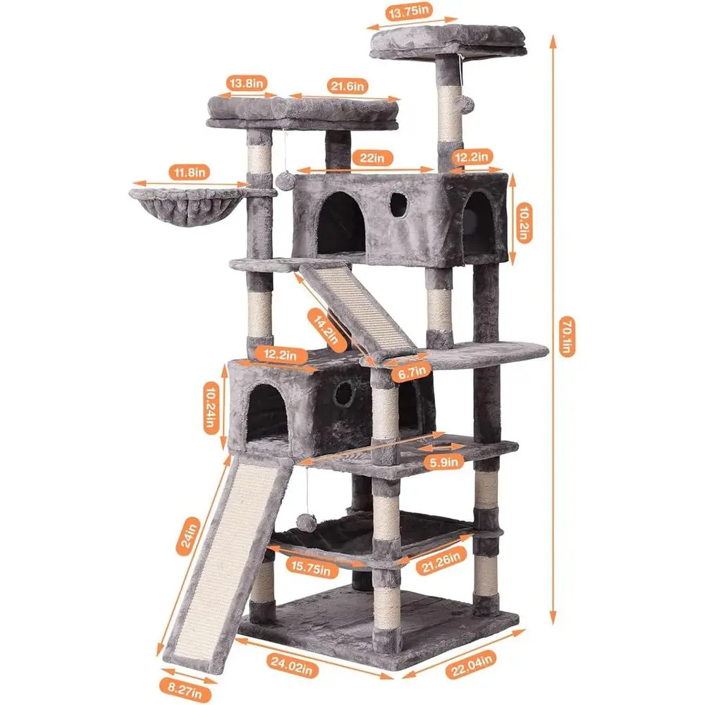 شجرة قطط متعددة المستويات 70.1 - مراجعة Cat Scratching Post وسعره