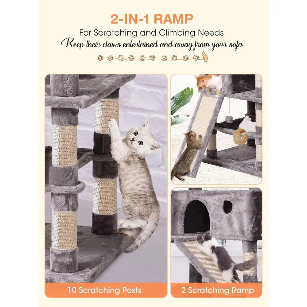 شجرة قطط متعددة المستويات 70.1 - مراجعة Cat Scratching Post وسعره