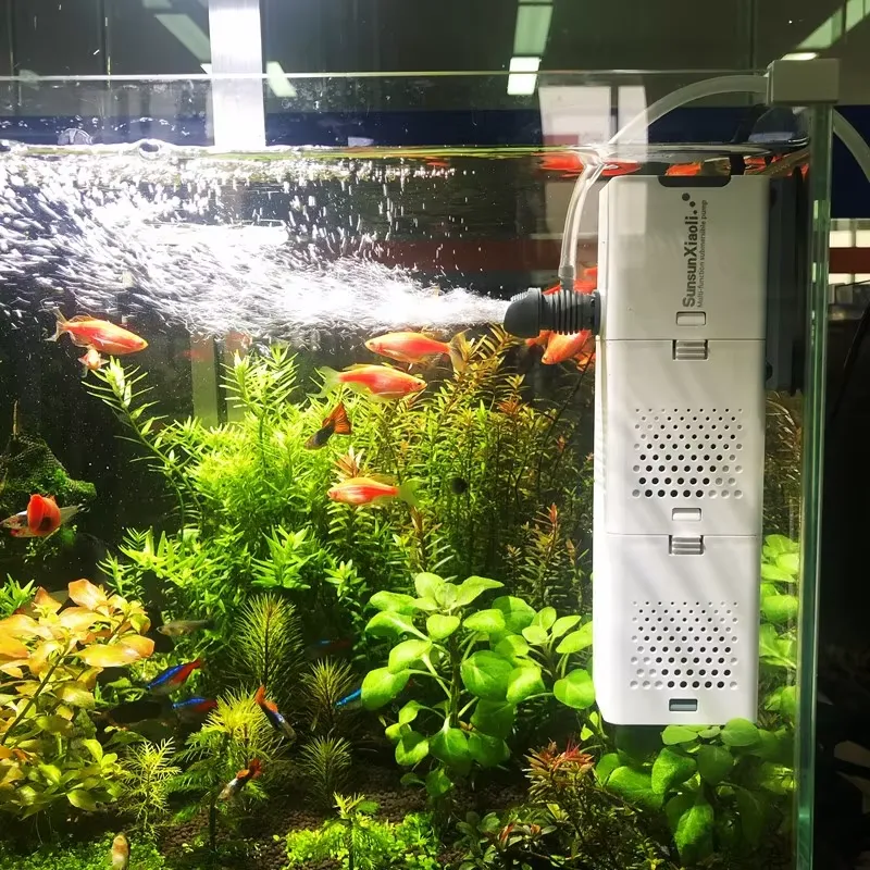فلتر داخلي للأحواض المائية 4 ف - مراجعة Fish Tank Filter Pump وسعره