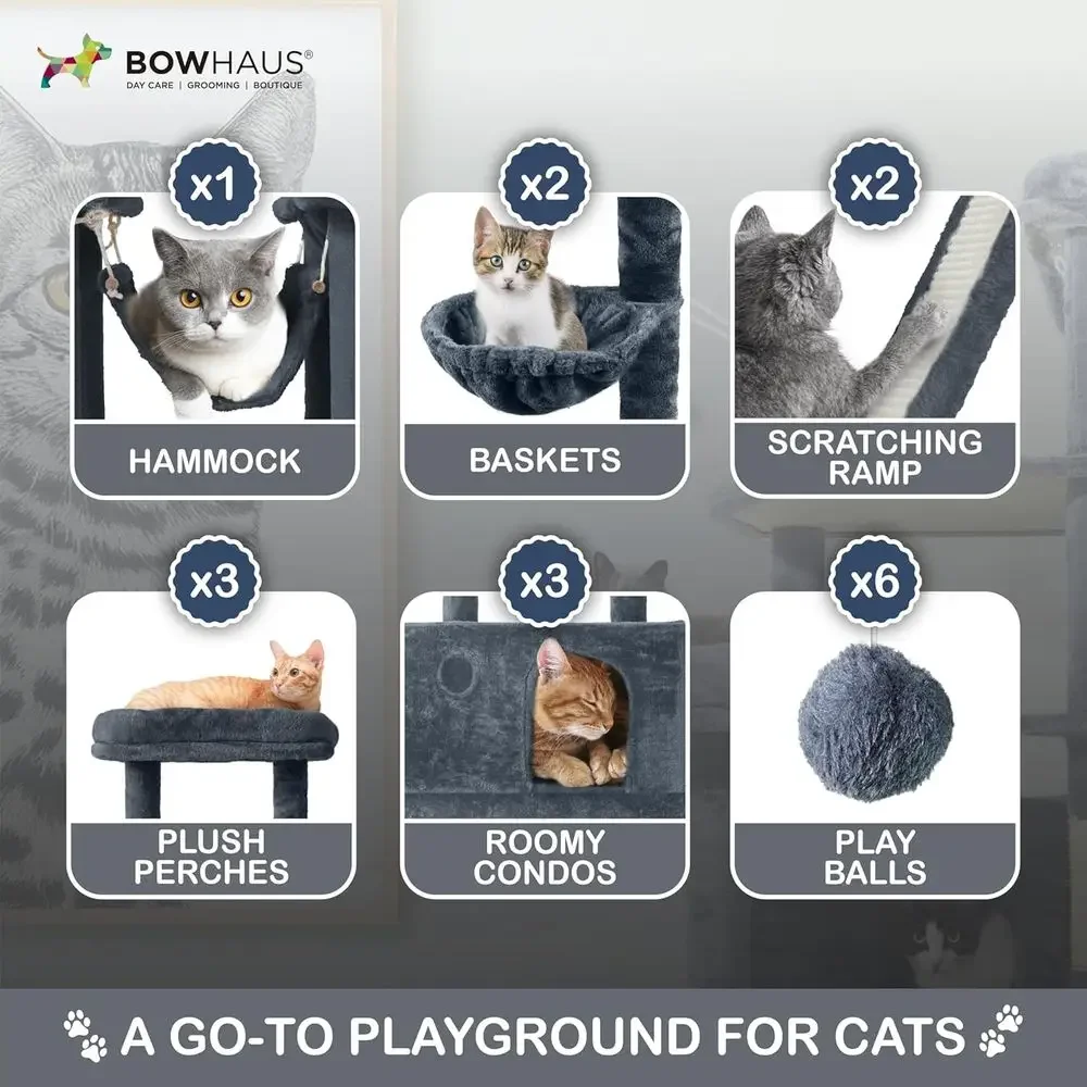 برج قطط بارتفاع 80 بوصة للقطط  - مراجعة Cat Scratching Post وسعره