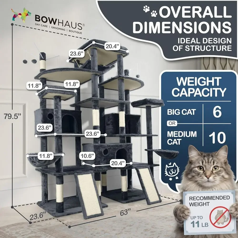برج قطط بارتفاع 80 بوصة للقطط  - مراجعة Cat Scratching Post وسعره
