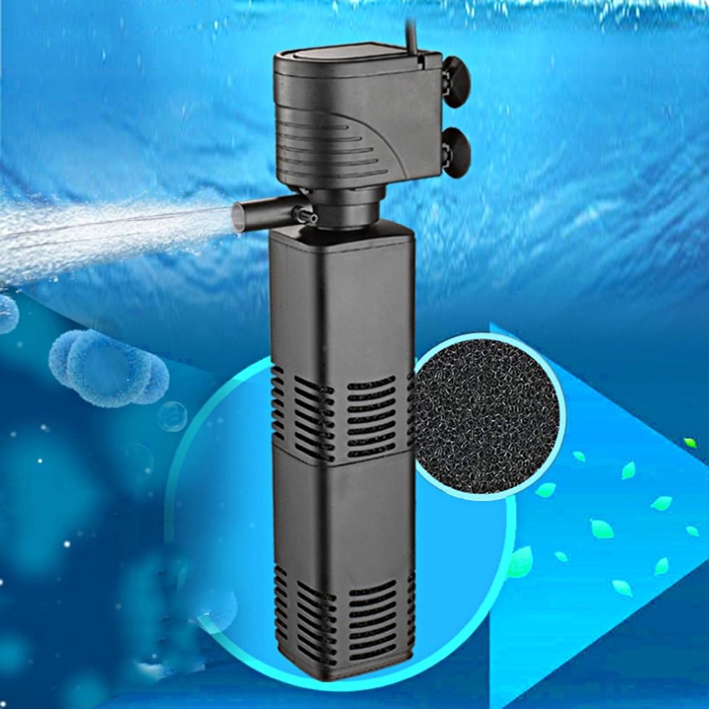 البلاستيك 3 في 1 فلتر خزان الأ - مراجعة Fish Tank Filter Pump وسعره
