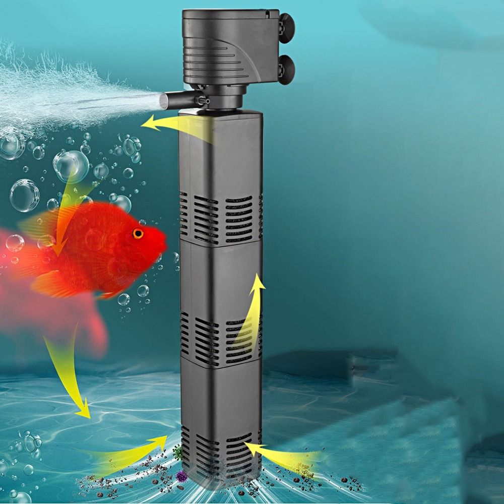 البلاستيك 3 في 1 فلتر خزان الأ - مراجعة Fish Tank Filter Pump وسعره