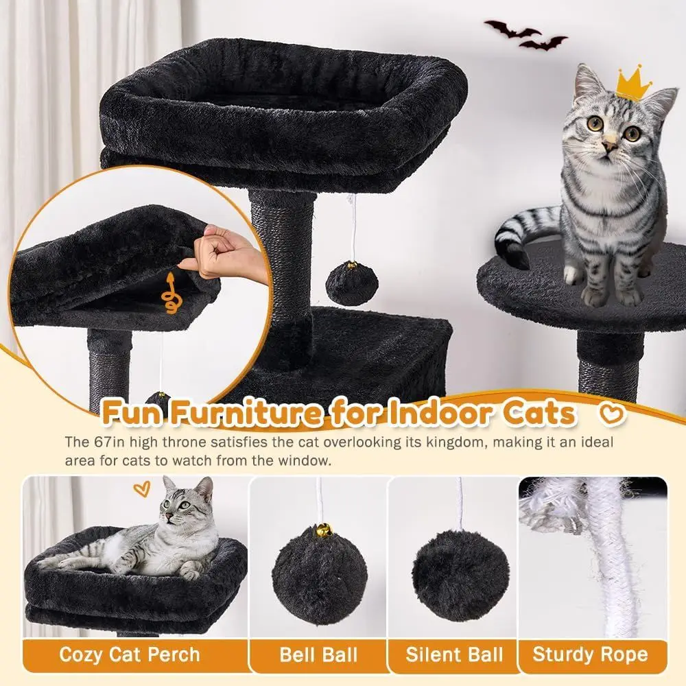 برج قطط متعدد الطبقات XL للقطط - مراجعة Cat Scratching Post وسعره